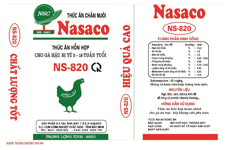 Thức ăn hỗn hợp cho gà hậu bị từ 5 - 18 tuần tuổi